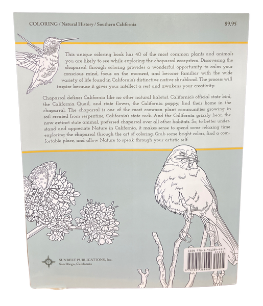 Coloring Book - Nature in the California Chaparral