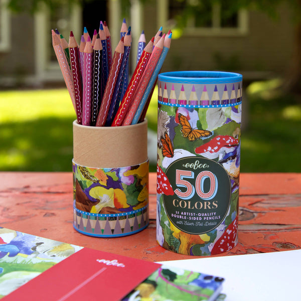 25 Double-Sided Color Pencils - Mushroom