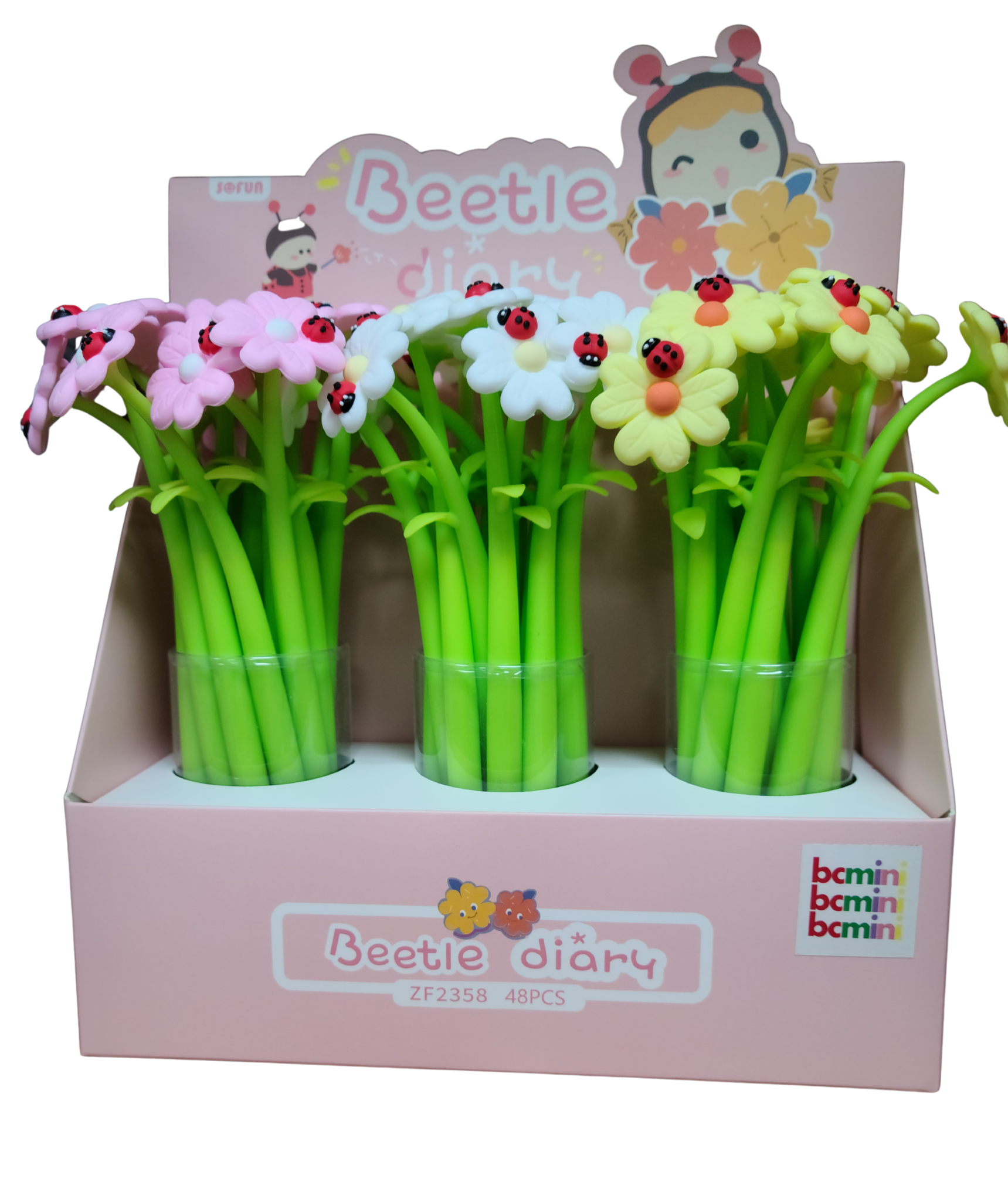 Flower Pen with Lady Bug on Daisy