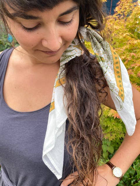 Bandana - Mushroom + Ferns