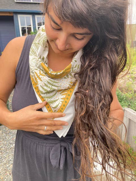 Bandana - Mushroom + Ferns