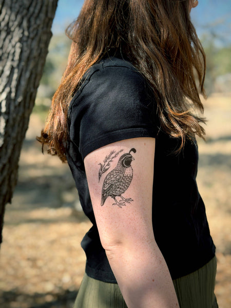 Temporary Tattoo - Quail