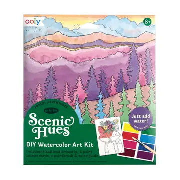 Scenic Hues D.I.Y Watercolor Kit - Forest Adventure