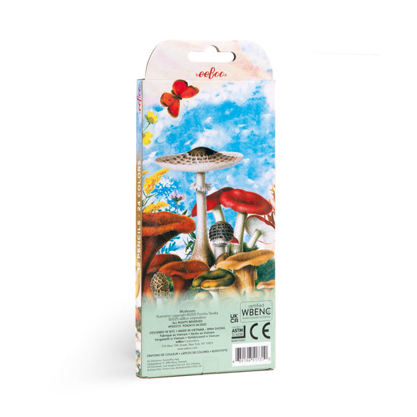 12 Double-Sided Color Pencils - Mushroom