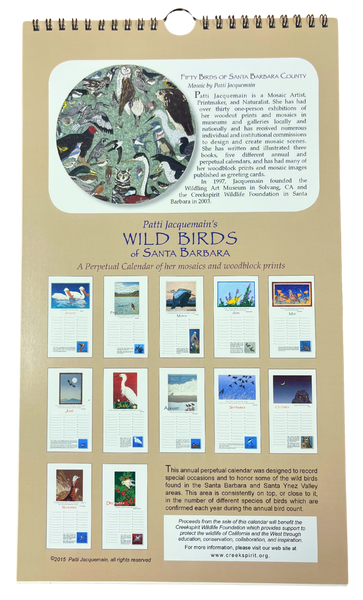 Perpetual Calendar | Wild Birds - Patti Jacquemain