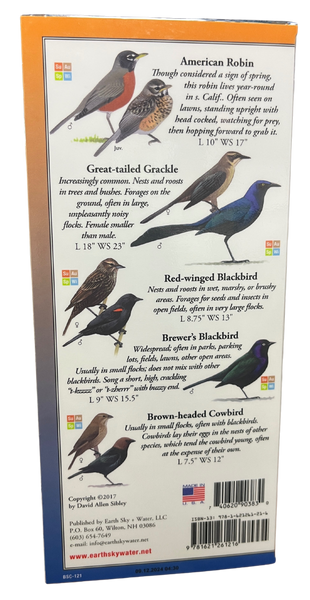 Fold Out Guide - Sibley's Backyard Birds of California