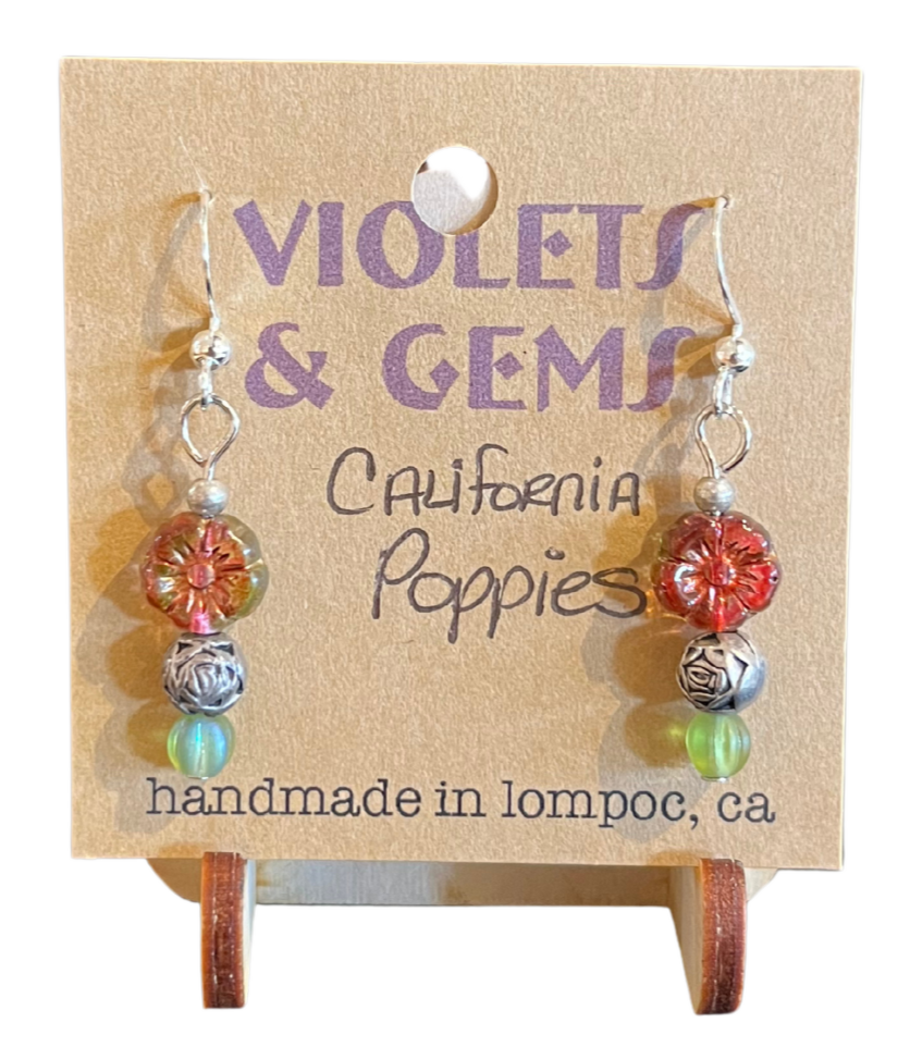 VGJ |  California Poppy Earrings
