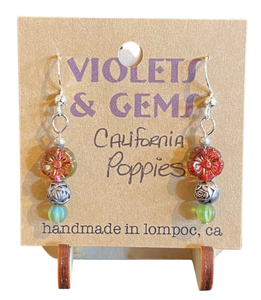 VGJ |  California Poppy Earrings