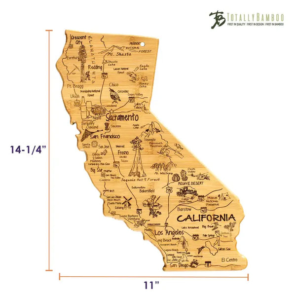 Bamboo Cutting Board - Destination California