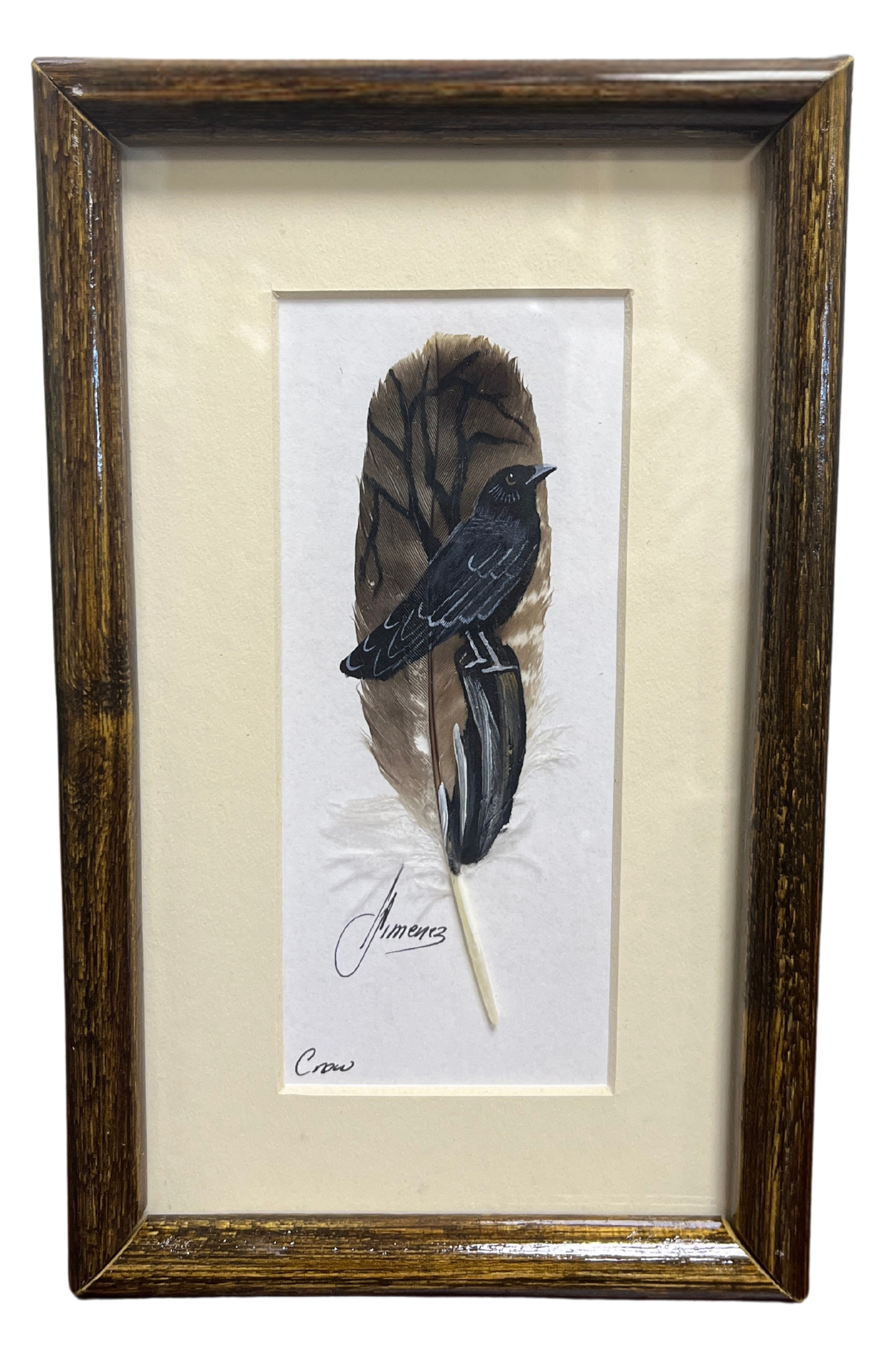 Feather Art -  Crow