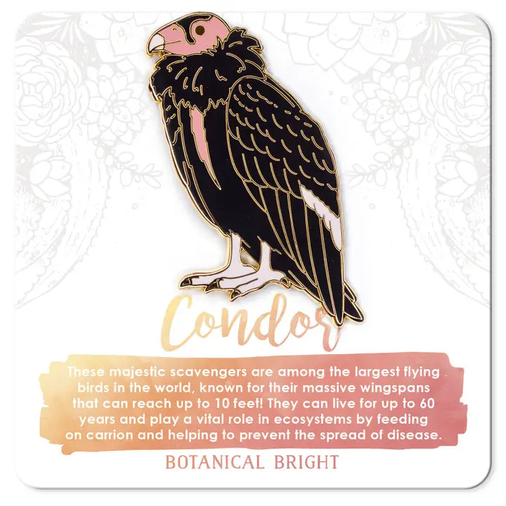 Enamel Pin - Condor – California Nature Art Museum Store