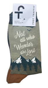 Women's Socks - Not All Who Wander Are Lost