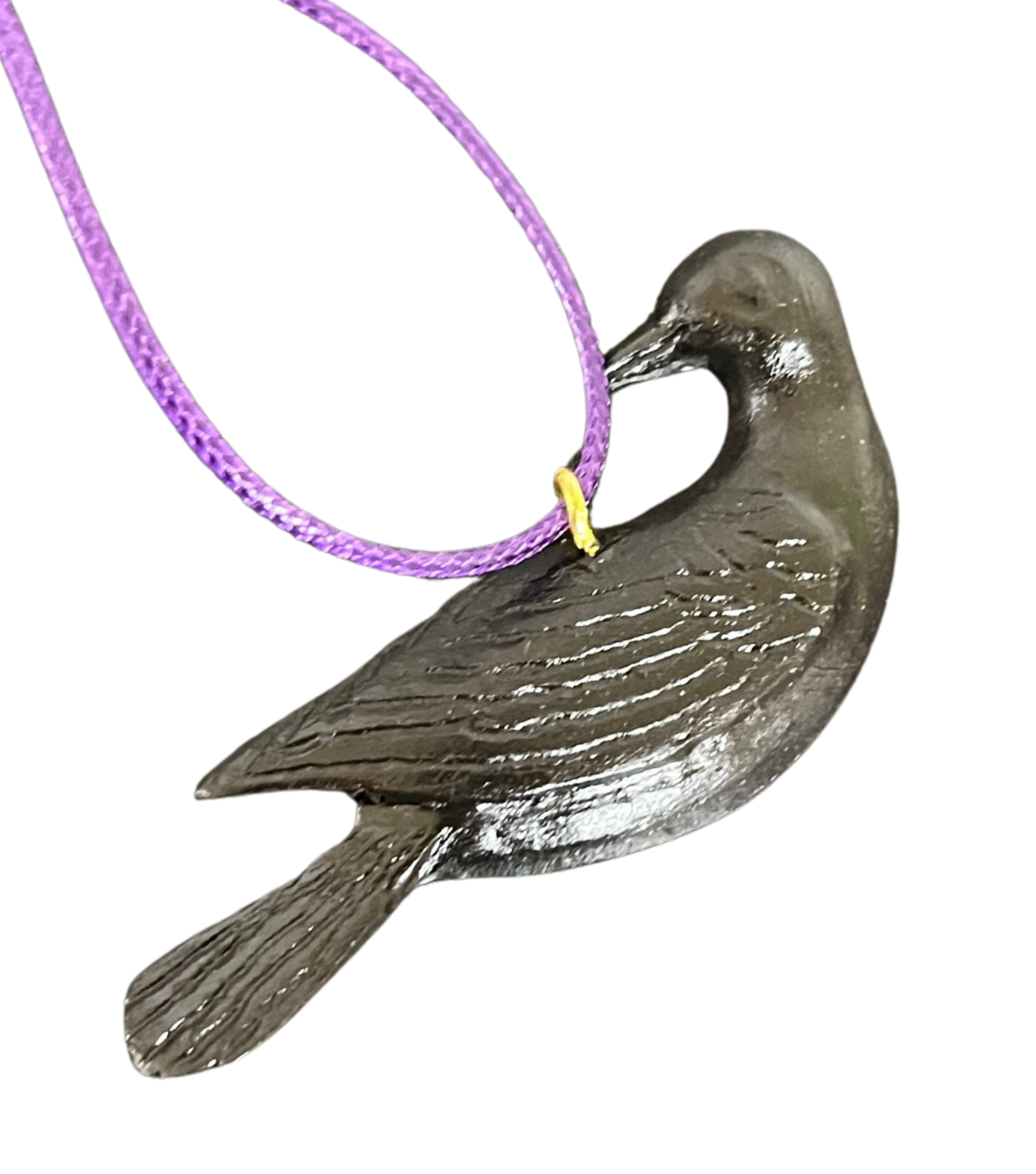 RS - Crow Wood Carved Necklace