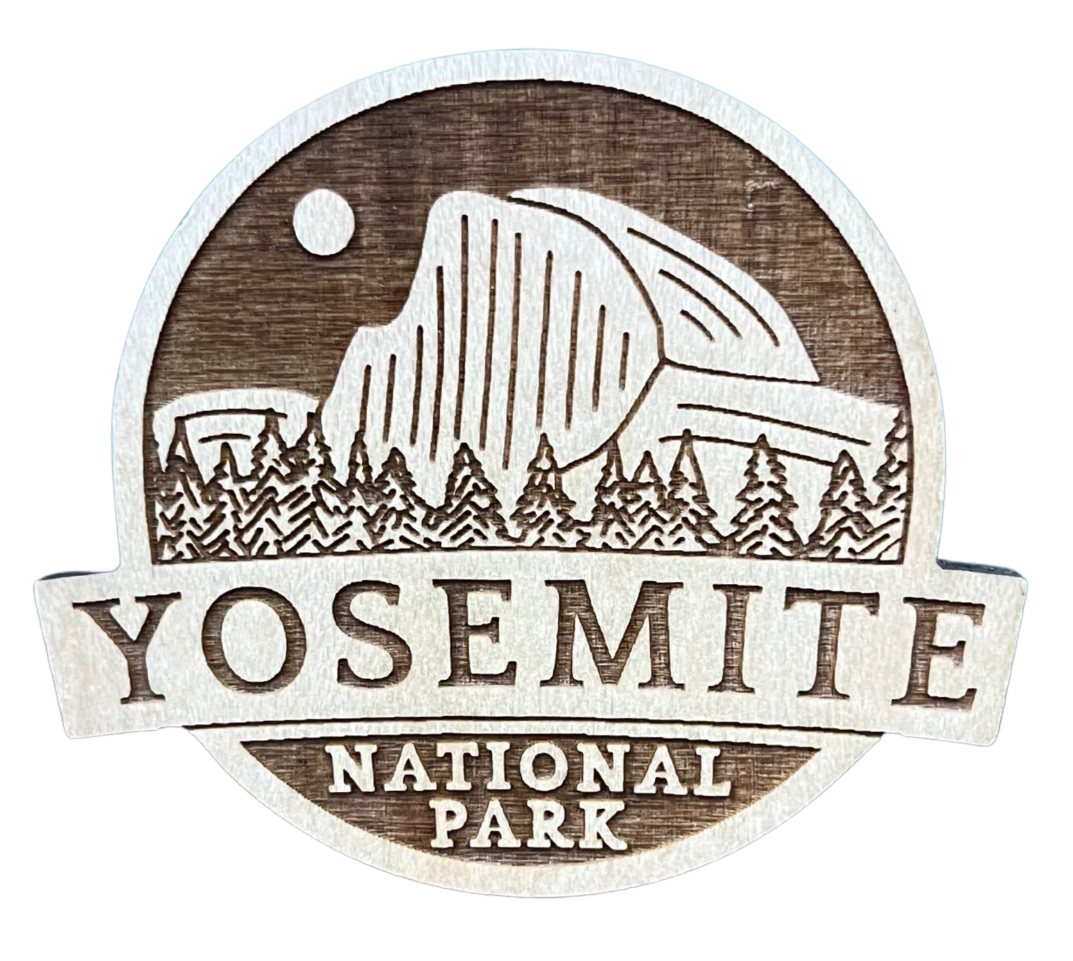 Wood Magnet - Yosemite Badge