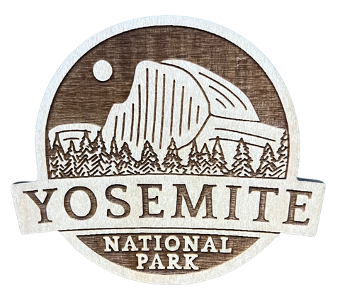 Wood Magnet - Yosemite Badge