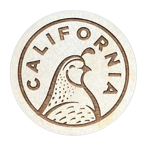 Wood Magnet - California Quail