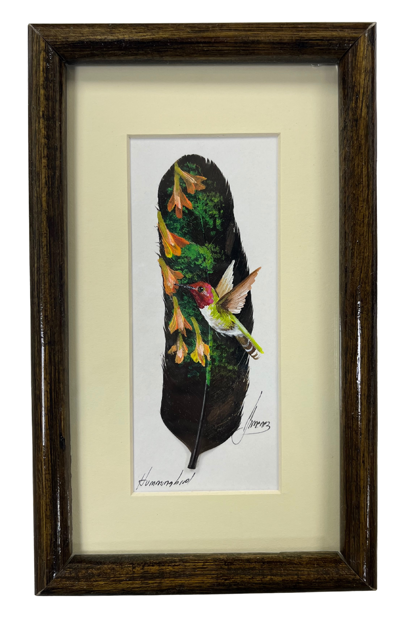 Feather Art - Hummingbird