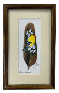 Feather Art - American Goldfinch