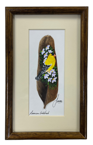 Feather Art - American Goldfinch
