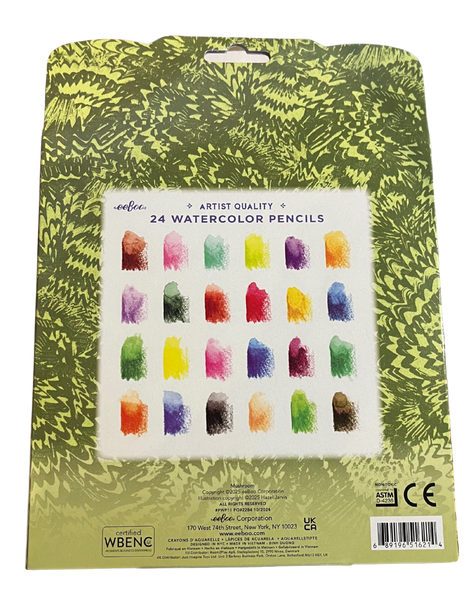 24 Watercolor Pencils - Mushroom