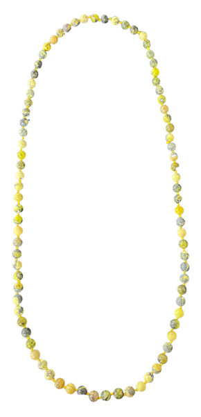 LK - Green Gray Bead 33" Necklace