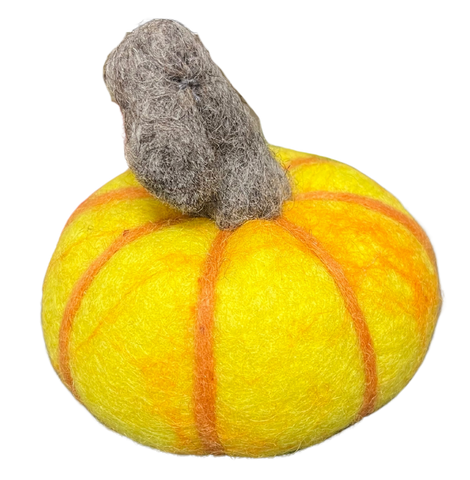Felt Pumpkin - 3.5" Diameter