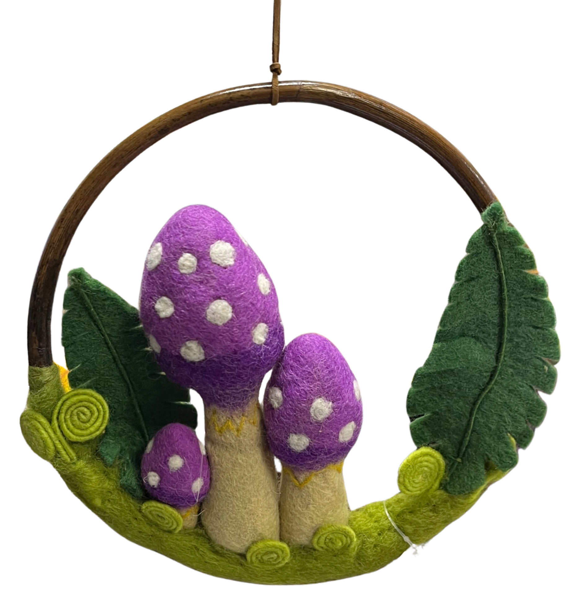 Felt Mushroom Ring - Purple