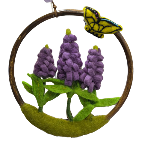 Felt Flower Ring - Wild Lupine