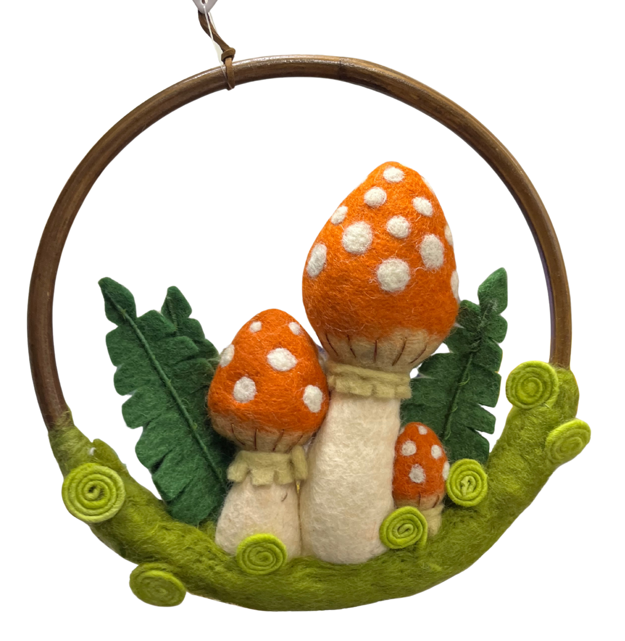 Felt Mushroom Ring - Orange