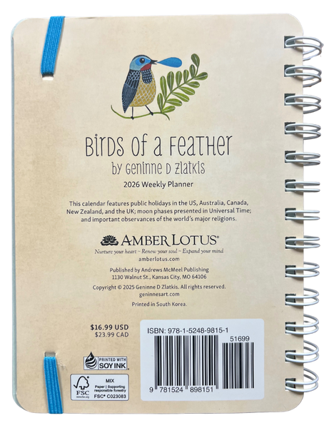 Birds of a Feather 2026 Weekly Planner