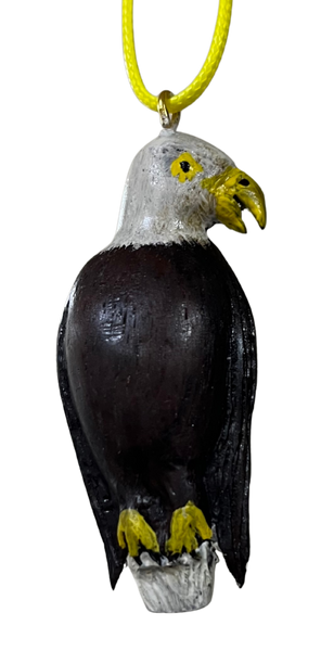 RS - Bald Eagle Wood Carved Necklace