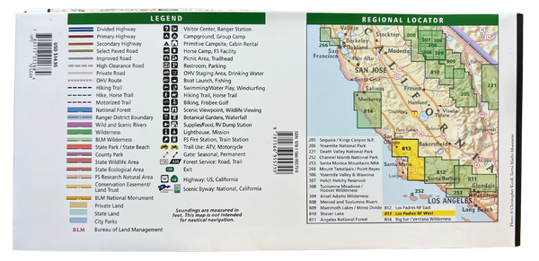 Map - Los Padres National Forest West