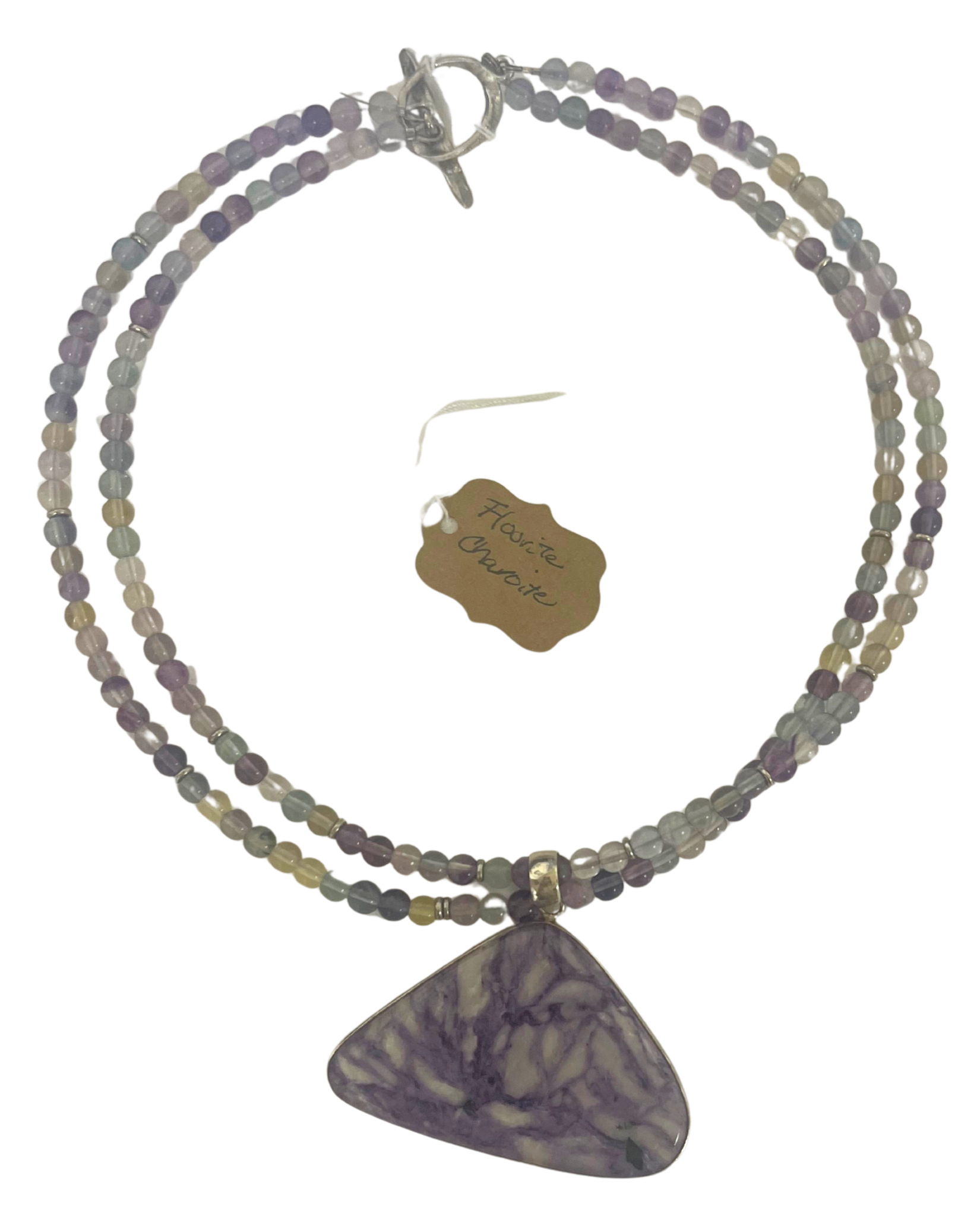 A9 - Purple Fluorite and Charoite Necklace