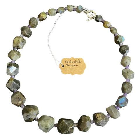 A9 - Labradorite Amethyst Necklace
