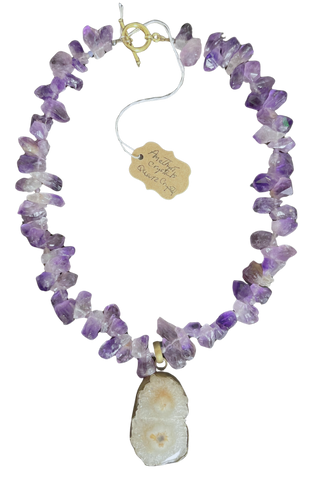 A9 - Amethyst Crystals with Quartz Crystal
