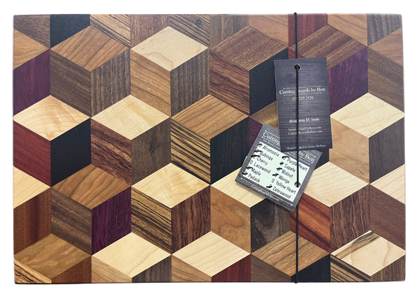 Mixed Isometric Cubes Board Large by Ben Stein