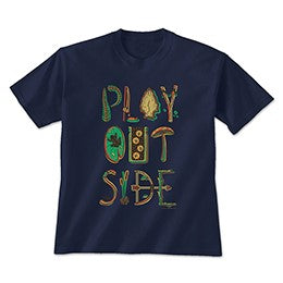 Play Outside logo| T-shirt| 100% cotton