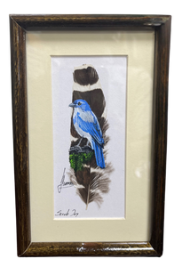 Feather Art - Scrub Jay