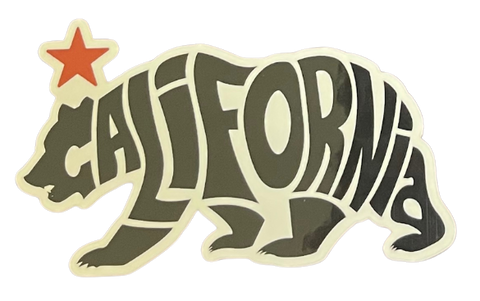 Sticker - Bear Shaped California