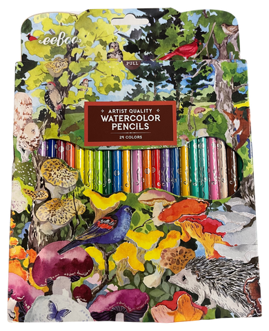 24 Watercolor Pencils - Mushroom