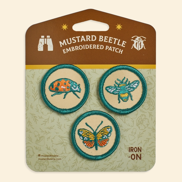 Patch Pack of 3 - Insect Badges