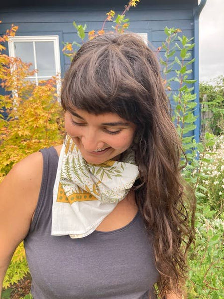 Bandana - Mushroom + Ferns