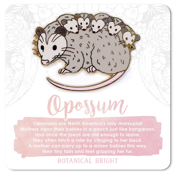 Enamel Pin - Opossum