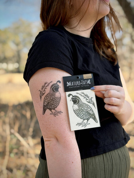 Temporary Tattoo - Quail