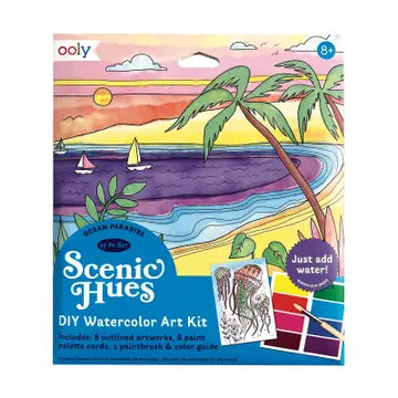 Scenic Hues D.I.Y Watercolor Kit - Ocean Paradise