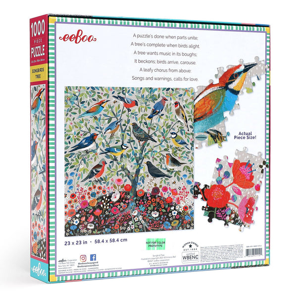1000 Piece Puzzle - Songbirds Tree