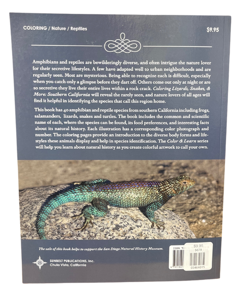 Coloring Book - Lizards, Snakes, and More