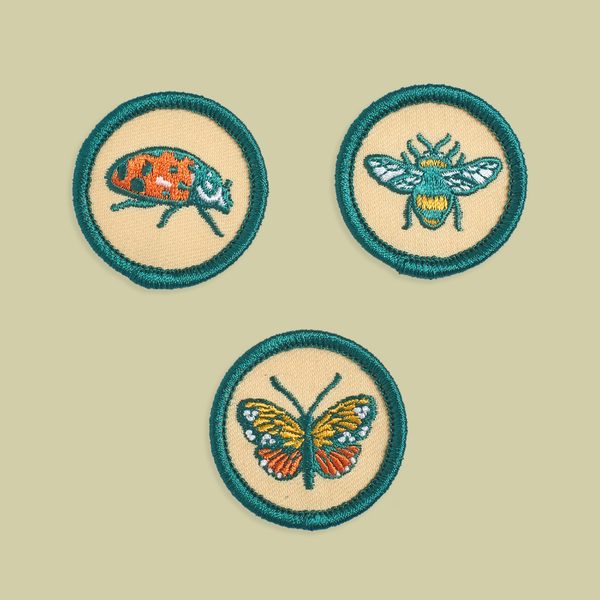 Patch Pack of 3 - Insect Badges