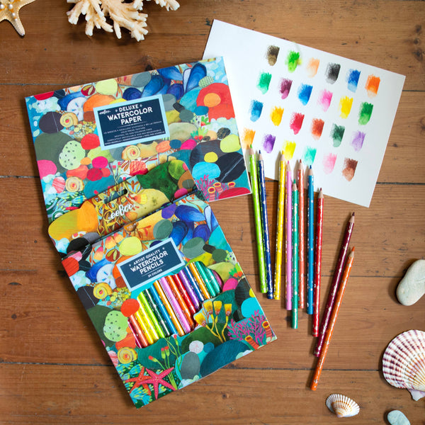 24 Watercolor Pencils - Tidepool