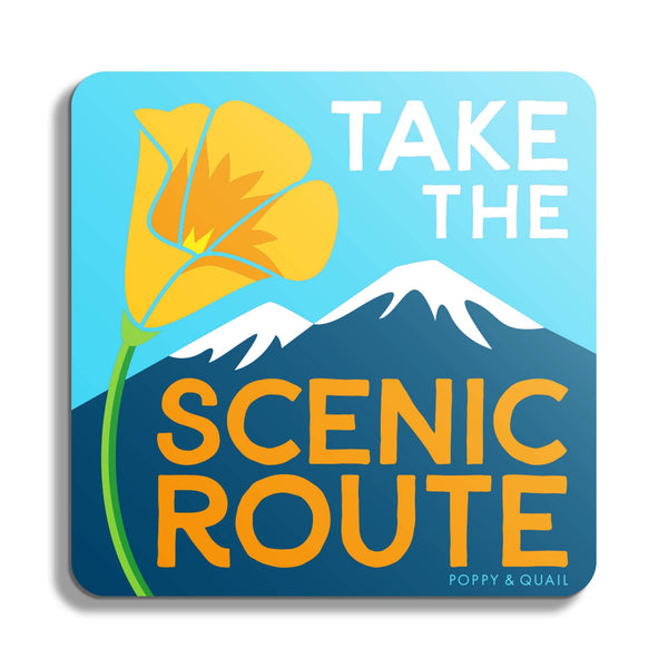 Sticker - Take the Scenic Route Mountain